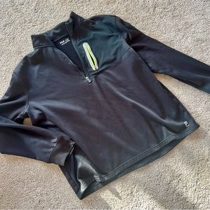 FILA SPORT - Men’s (XL) Black Performance Quarter Zip Fleece Pullover Sweater